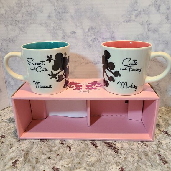 Sango Disney Mickey And Minnie Sweethearts Mugs Set of 2 VHTF - Picture 6 of 9